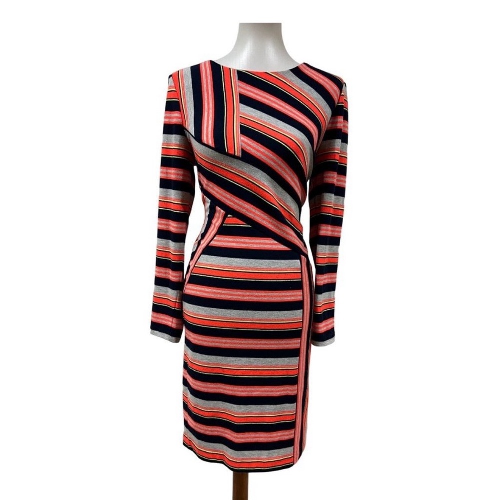 ECI Long Sleeve Striped Dress Bold and Beautiful - High Quality Thick Material